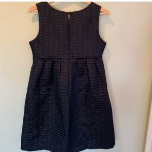 Empire Waist Black Cocktail Dress with Pockets
